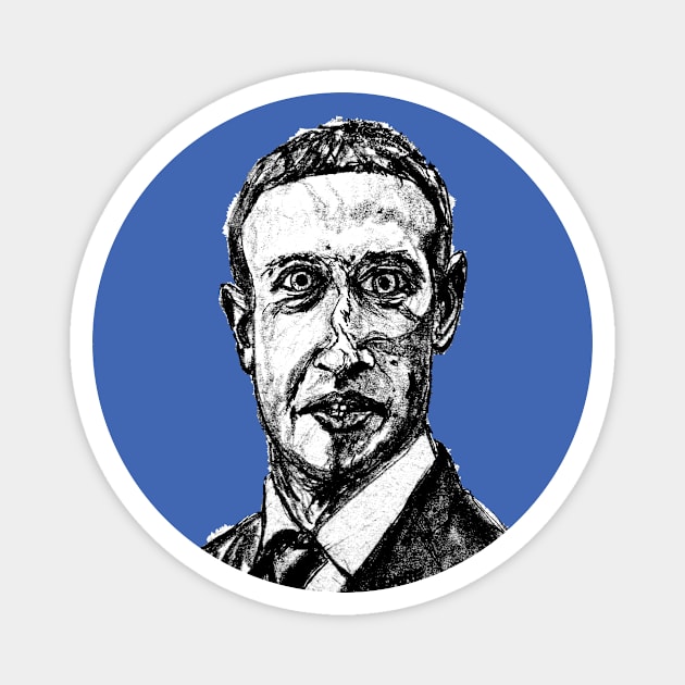 Mark Zuckerberg Magnet by Gilmore